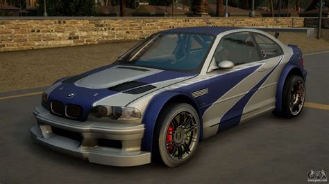 BMW M3 GTR (E46) from Need For Speed: Most Wante 1 for GTA San Andreas Definitive Edition