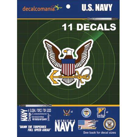 U.S. Navy Military Car Auto Sticker Decal Value Pack 11 Decals for Truck Laptop Vehicle ...