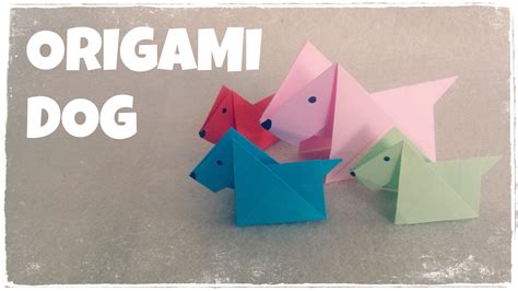 Origami for Kids - Origami Dog Tutorial (Very Easy)