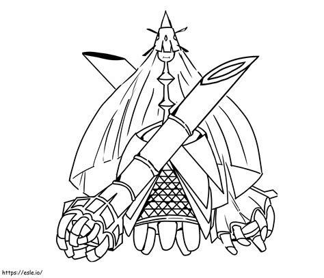 Celesteela Pokemon 2 coloring page