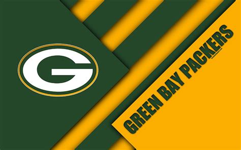 Green Bay Packers, , logo, NFC North, NFL, green yellow abstraction ...