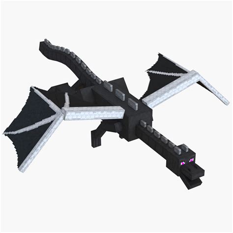 3d Minecraft Ender Dragon Rigged 3d Model Minecraft Ender Dragon ...