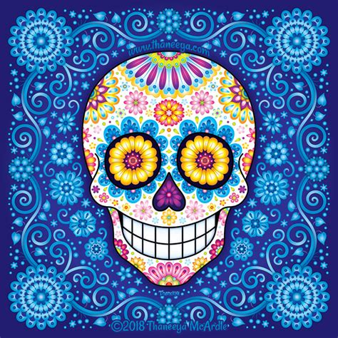 Day of the Dead Art: A Gallery of Colorful Skull Art Celebrating Dia de los Muertos — Art is Fun