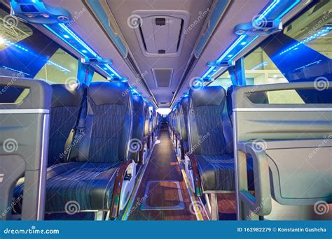 Interior of the bus stock image. Image of design, light - 162982279