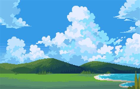 [OC] Clouds : r/PixelArt