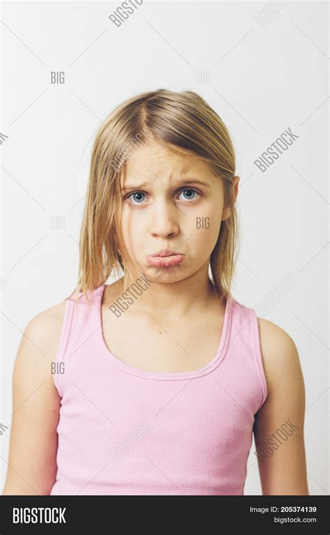 Little Girl Pouting Image & Photo (Free Trial) | Bigstock