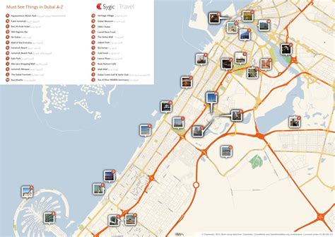 UAE Dubai Metro City Streets Hotels Airport Travel Map Info: Details ...