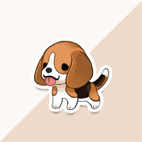 Vinyl Sticker Beagle - Etsy | Cute dog drawing, Dog drawing, Cartoon ...