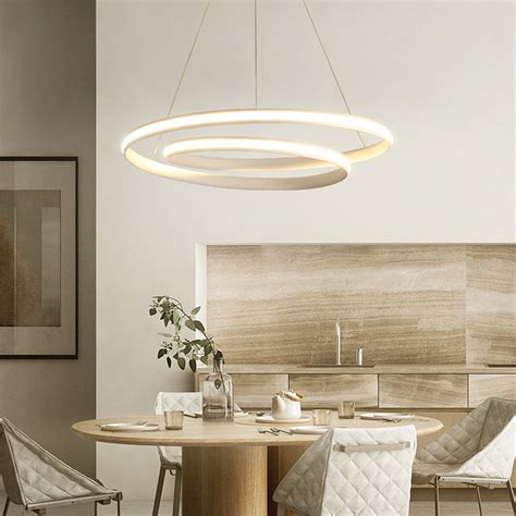 Modern LED Ceiling Light Minimalist Art Acrylic Pendant Lamp Chandelier Lighting Fixture with ...