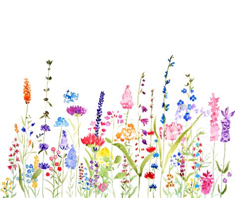 colorful wildflower fields watercolor Art Print by Color and Color - X-Small | Wildflower ...