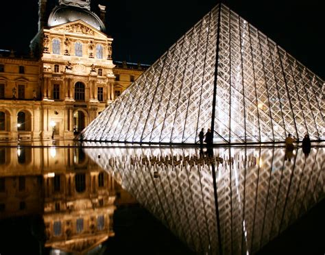 Louvre Museum at Night Fine Art Print - Etsy