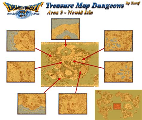 Dragon Quest 9 Grotto Maps: Newid Isle Grotto Maps