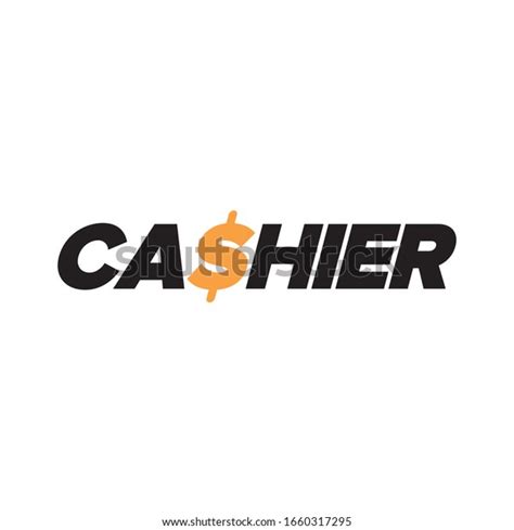 Cashier Logotype Lettering Logo Design Stock Vector (Royalty Free) 1660317295 | Shutterstock