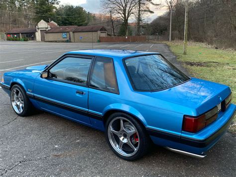 1991 Ford Mustang LX Notchback Coupe Bimini Blue for sale - Ford Mustang Coupe Notchback 1991 ...