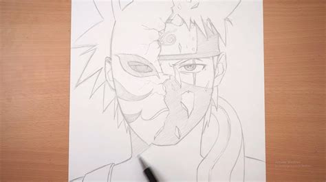 Drawing Kakashi Hatake With His Anbu Mask (Sketching) - YouTube