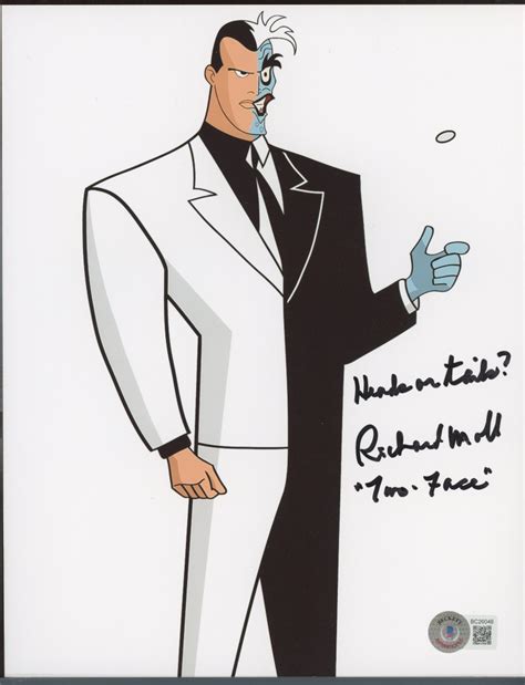 Richard Moll Signed "Batman: The Animated Series" 8x10 Photo Inscribed "Heads or tails?" & "Two ...