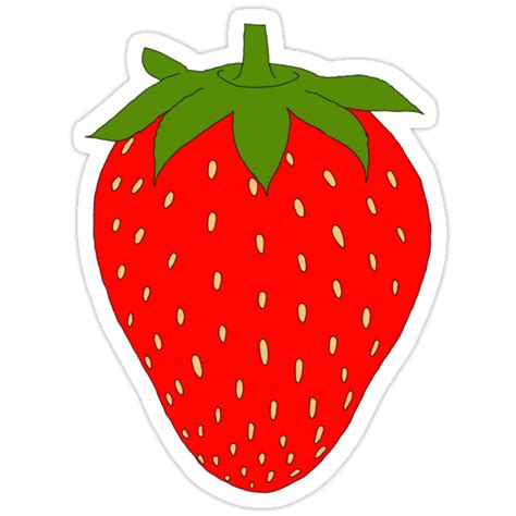 "Strawberry" Stickers by NemJames | Redbubble