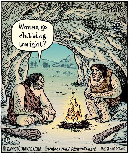 Caveman talk | Funny cartoon pictures, Cartoon jokes, Funny pictures