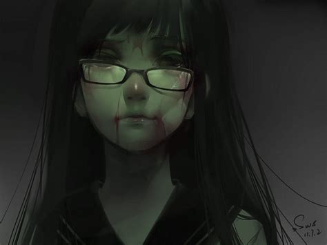 Creepy Anime Girl Wallpaper