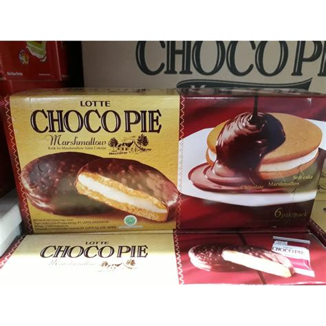 Lotte Choco Pie Marshmallow Box - 168 Gr | Shopee Philippines