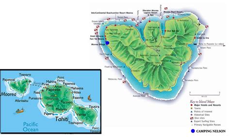 Moorea Tahiti Map