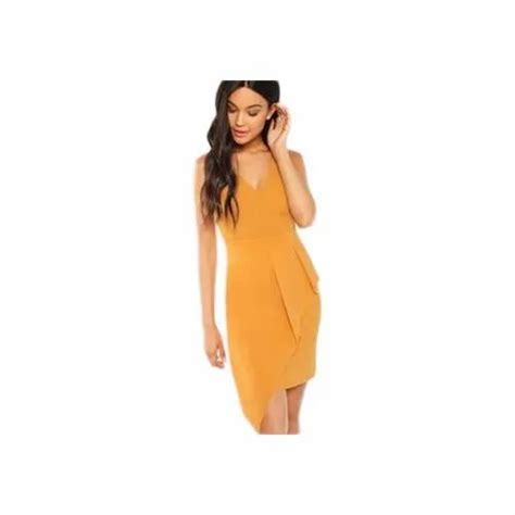 Nixx Party Wear Ladies Mustard Color Dress, Size: S, M, L at Rs 350 in Noida