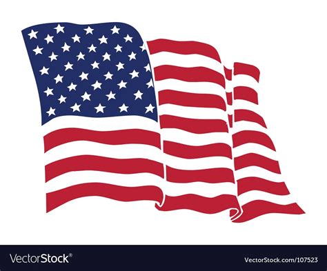 Waving American Flag Vector at GetDrawings | Free download