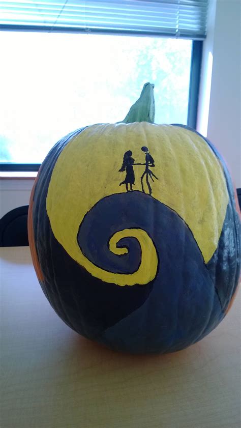 Do you guys like my painted pumpkin? Getting into the Halloween/Christmas spirit… | Disney ...