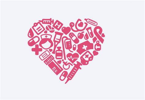 Nursing Heart Symbols Decal Nursing Stuff by MonogramsBeyond