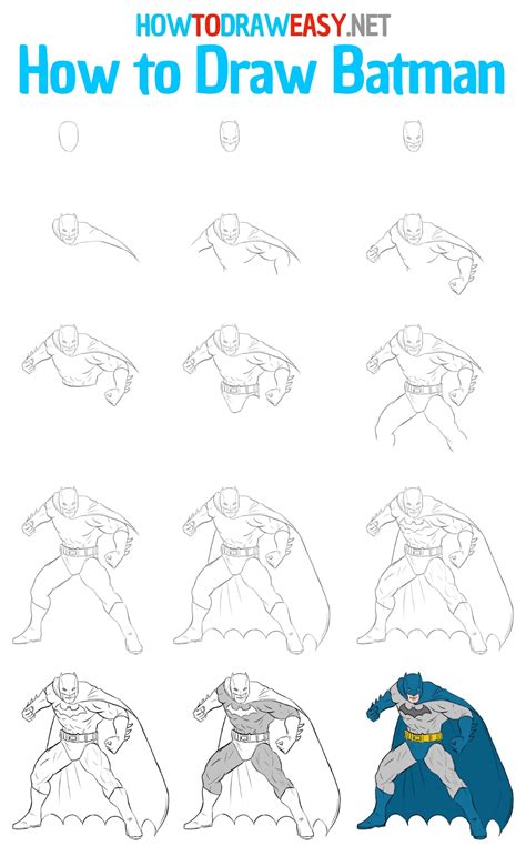 How to Draw Batman - How to Draw Easy