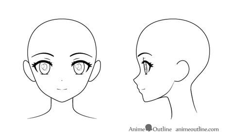 How to Draw an Anime Girl's Head and Face - AnimeOutline