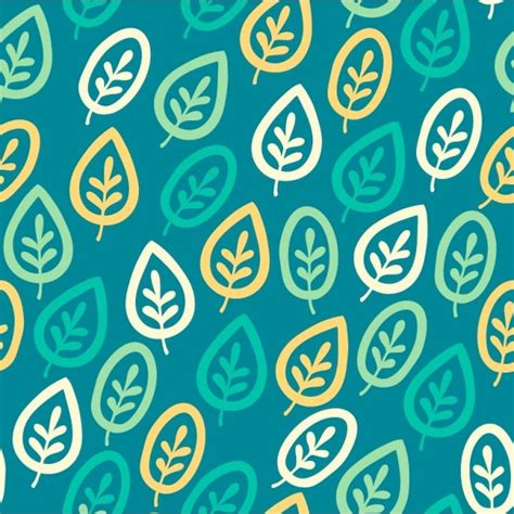 Premium Vector | Leaves pattern design