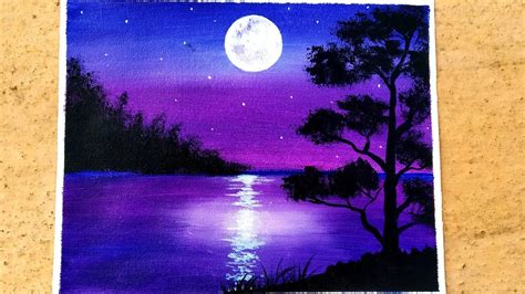 Moon Painting Easy Aesthetic Painting Ideas - Jump In The Firee