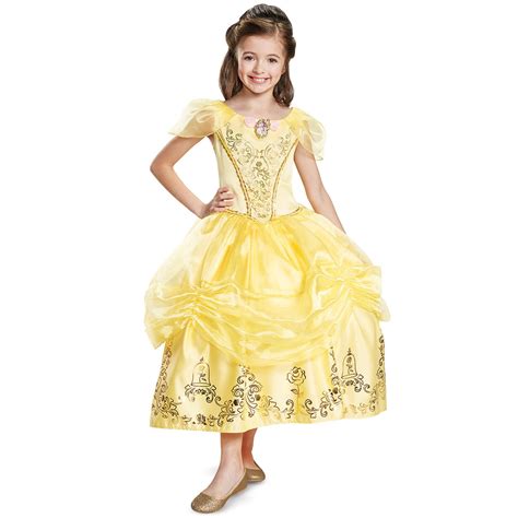 JAKKS Pacific, Inc. Disney Princess Girls Size Medium (7/8) Costume Dress With Hoop Skirt, Belle ...