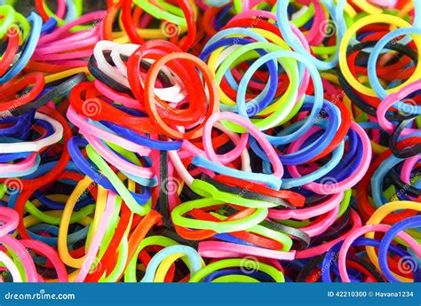 A Colorful Background Rainbow Loom Rubber Bands Fashion Stock Photo ...