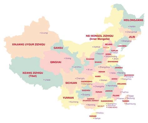 Chinese cities map 2010-2011 | Printable major China cities maps