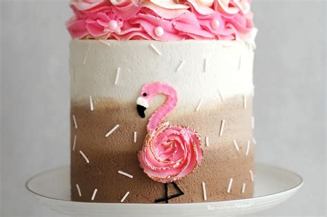 Funfetti Flamingo Cake Recipe | The Little Blog Of Vegan