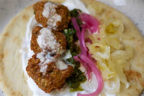 Falafel Sandwiches with Awesome Condiments Recipe - Vanns Spices