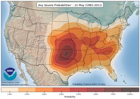 Tornado Alley Map Oklahoma