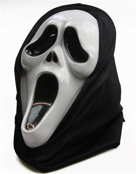 Scream Mask Black Scary Mask Mens Evil Halloween Party Horror Movie Costume | eBay