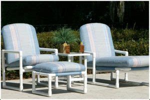 pvc patio furniture pipe collection – chaise lounge, recliner, ottoman ...