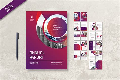 Annual Report Design Cover – Gambaran