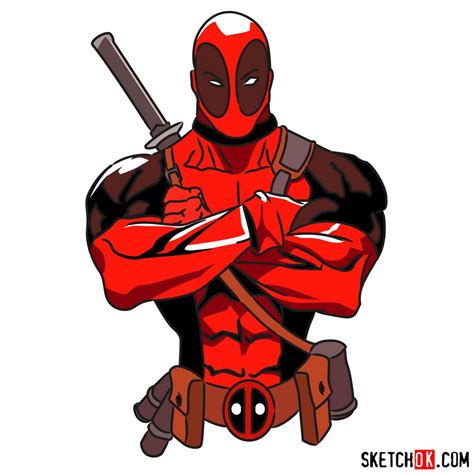 Deadpool Cartoon Drawing