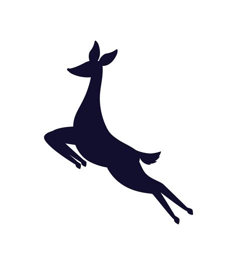 jumping deer illustration 4429851 Vector Art at Vecteezy