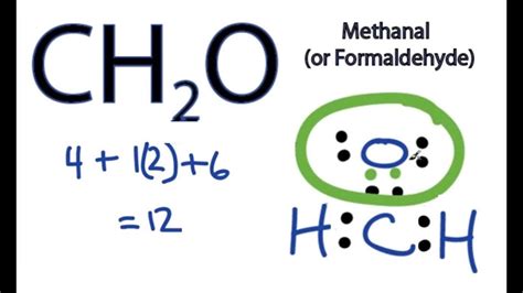 How to Draw the Lewis Dot Structure for CH2O: Formaldehyde - YouTube