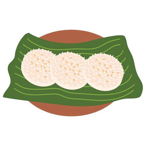 filipino Palitaw with Coconut, Sesame Seeds and Sugar 50450071 Vector Art at Vecteezy