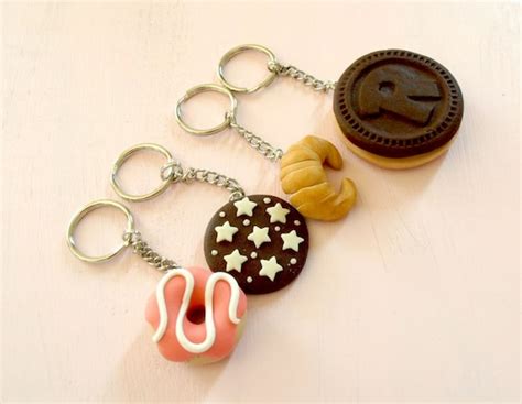 Items similar to Keychain handmade of polymer clay - sweets, cookies ...