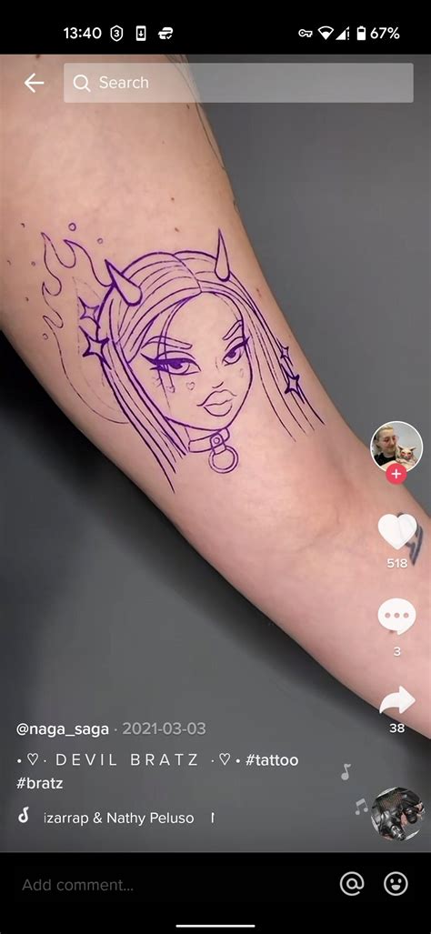 Bratz doll tattoo inspo in 2022 | Simplistic tattoos, Mini tattoos, Cute tattoos for women