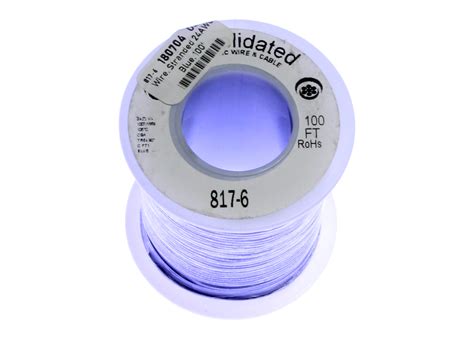 Wire, Stranded 24AWG - Blue, 30M (100') - Solarbotics Ltd.