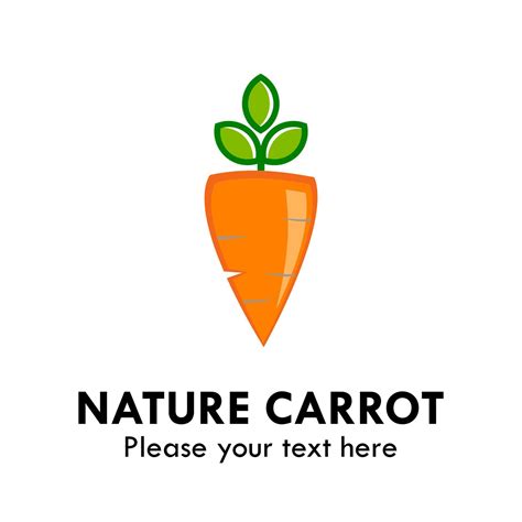 Carrot logo design template illustration. 6552807 Vector Art at Vecteezy